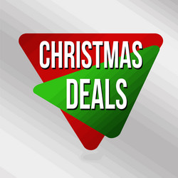 Christmas deals label or sticker vector