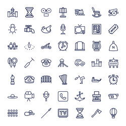 49 old icons vector