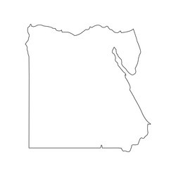 Egypt map icon Royalty Free Vector Image - VectorStock