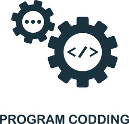 Program coding icon creative element design from vector