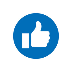 ready like button for website and mobile app vector image