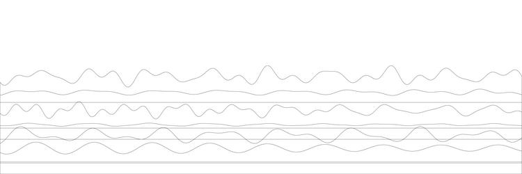 seismograph readings displaying wave patterns vector image