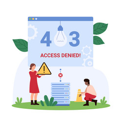 403 error access denied server message about web vector image