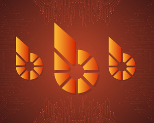 bitshares blockchain background style collection vector image