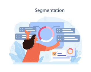 predictive analytics process of using data vector image