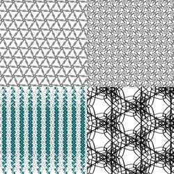 Set of pattern modern stylish texture repeating vector