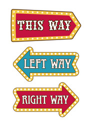 way arrow pointer isolated icon direction vector image