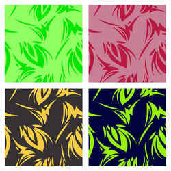 assembly of patterns in striped style vector