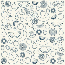 fruits seamless pattern vector