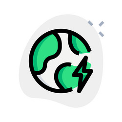 global power source for internet browsing vector image