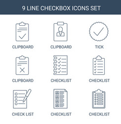 checkbox icons vector