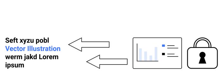 data security and analysis with text bullets vector image