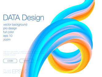 abstract blend background template for web site vector image