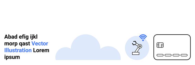 cloud computing with robotics and telematics vector image