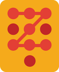 access code icon simple element from security vector image