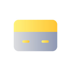 payment card flat gradient color ui icon vector image