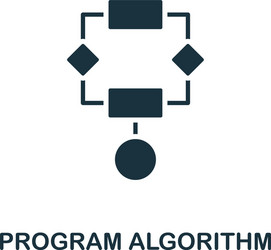 Program algorithm icon creative element design vector