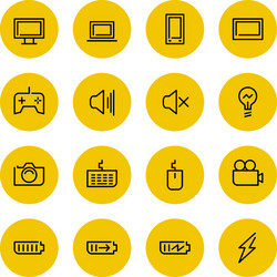 Thin line icons set for web and mobile vector