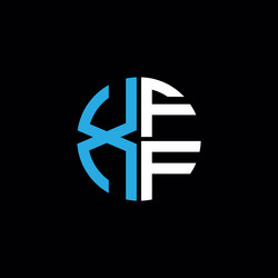 xff logo icon monogram letter vector image