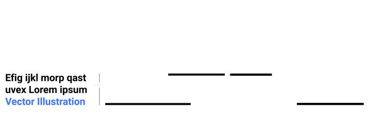 text placeholder with simple lines and hyperlink vector image