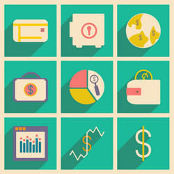 flat with shadow concept and mobile application vector