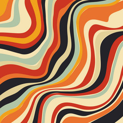 retro styled abstract distorted line design vector image