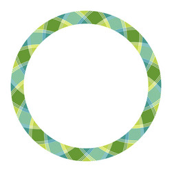 circle borders and frames round border pattern vector image