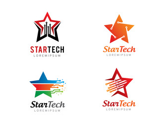 Star people success logo and symbol icon template Vector Image