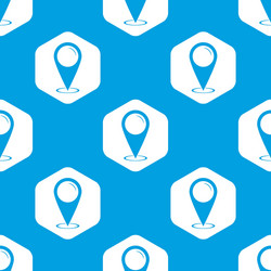 area pointer hexagon pattern vector image