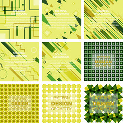 Abstract geometric pattern with lines rhombuses vector