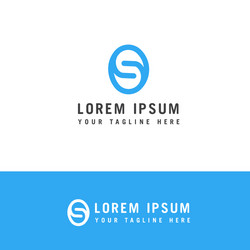 Letter s modern logo design template Royalty Free Vector