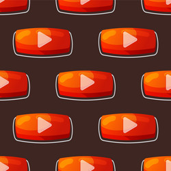 ui interface button play media internet website vector image