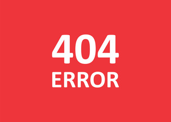 error 404 page not found simple background in flat vector image