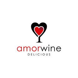 amor wine Vector Image