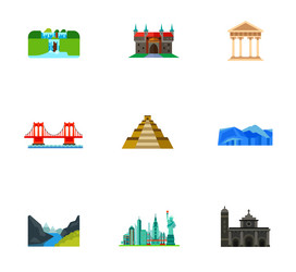 destinations icon set