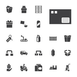 22 package icons vector