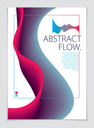 Abstract shape background composition a4 print vector