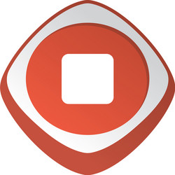 glossy color app icon button game asset theme vector image