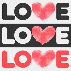 Simple flat love design vector