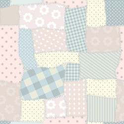 seamless patchwork pattern vector