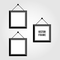 Monochrome picture or photo frames vector