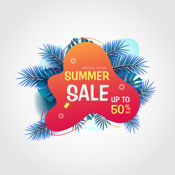 summer sale banner template modern vector