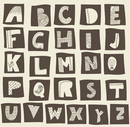 Alphabets Royalty Free Vector Image - VectorStock