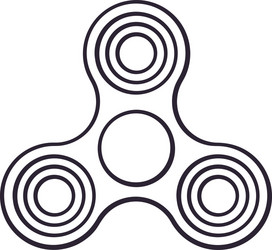 hand drawn doodle fidget spinner Vector Image