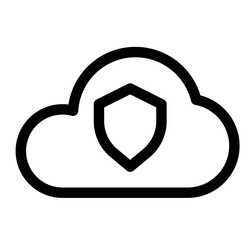 cloud security protects the stored data vector image