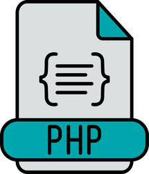 php line filled icon design vector image