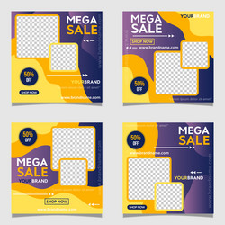 Online super sale banner template editable vector