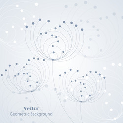 geometric pattern with connected lines and dots vector image