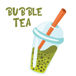 0381 Bubble Tea Royalty Free Vector Image Vectorstock