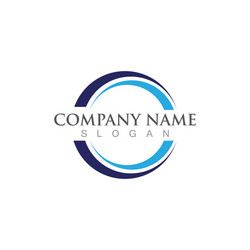 Circle and star logo Royalty Free Vector Image